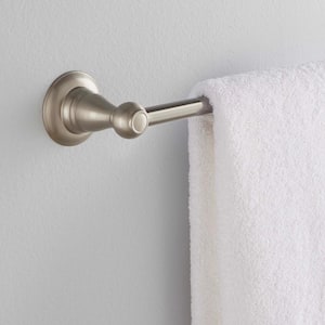 Porter 24 in. Wall Mount Towel Bar Bath Hardware Accessory in Brushed Nickel