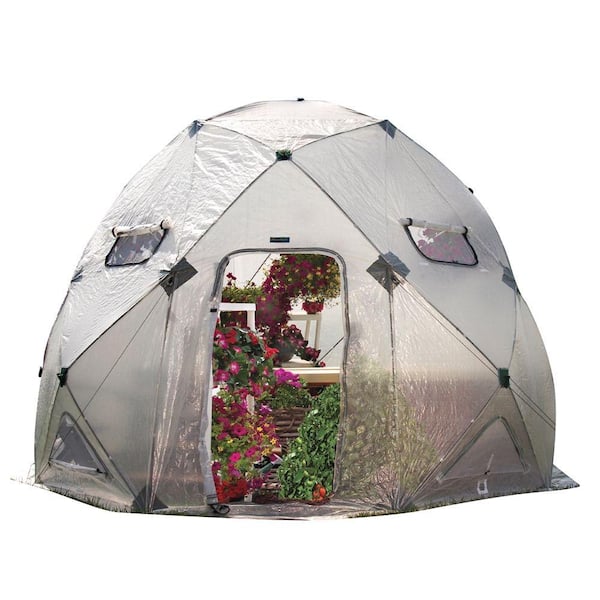 FlowerHouse DomeHouse 158 in. W x 158 in. D x 120 in. H High Pop-Up Greenhouse
