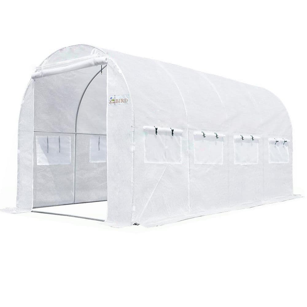 15 ft. x 6.6 ft. x 6.6 ft. Walk-in Heavy Duty Greenhouse for Outdoors W/Wat