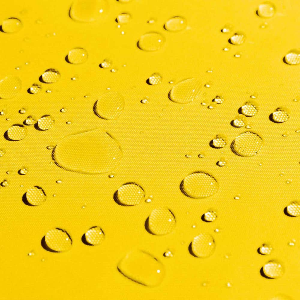 Large Yellow Waterproof Triangle Patio Shade Sail