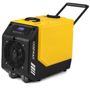 190 pt. 9000 Sq. Ft. Bucket less Commercial Rotational Molded Industrial Dehumidifier in. Yellows/Golds with Pump