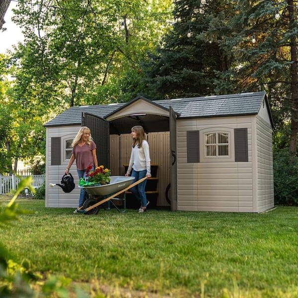 Lifetime Legacy 15 ft. W x 8 ft. D Resin Outdoor Storage Shed (109
