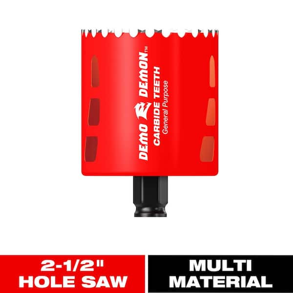 2-1/2 in. Carbide Hole Saw with 2-3/8 in. Cutting Depth