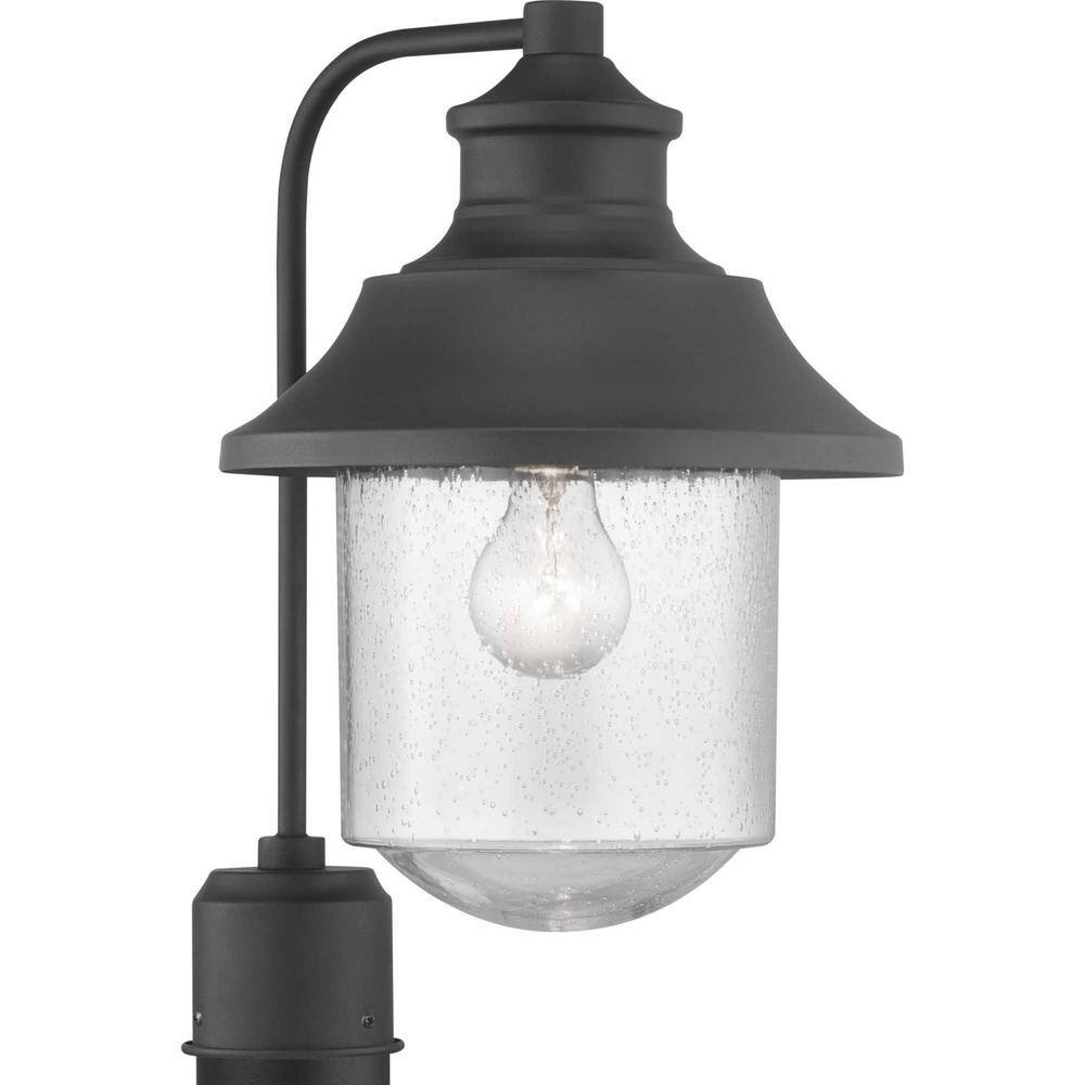 Progress Lighting Weldon 60-Watt 15.625-in Architectural Bronze Transitional Post Light Progress Lighting Weldon 60-Watt 15.625-in Architectural Bronze Transitional Post Light