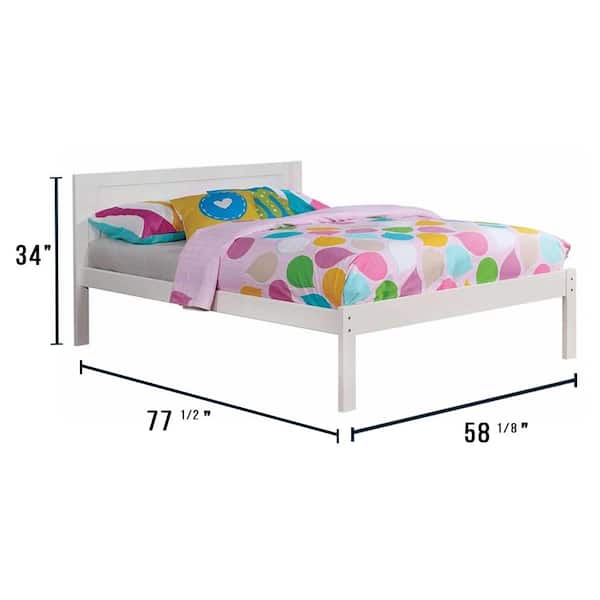 Annemarie Full Bed in White