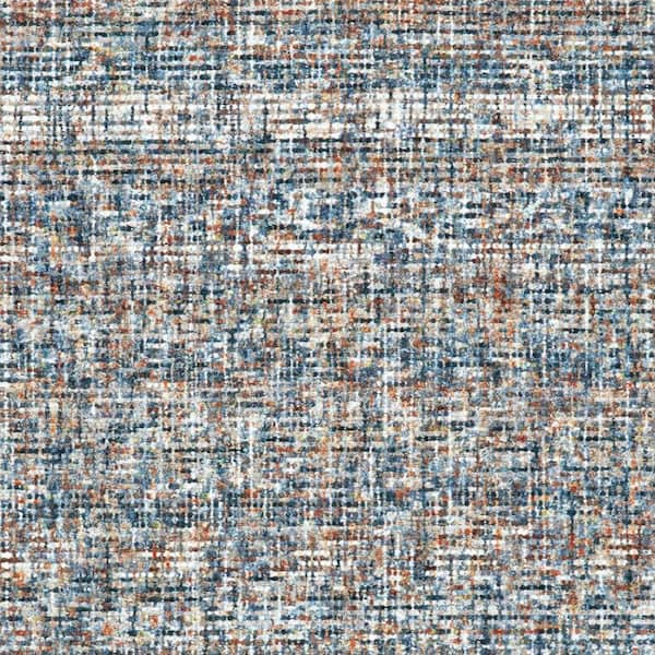 2 ft. x 3 ft. Blue, Ivory Plaid Area Rug