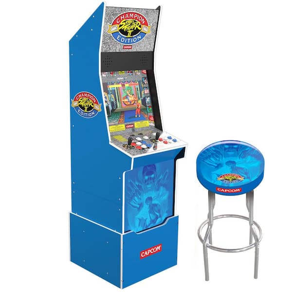ARCADE1UP Street Fighter II Big Blue Ris/Excl Stool