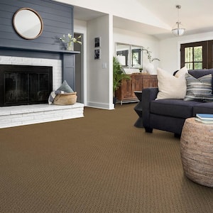 Lightbourne - Chestnut - Brown 39.3 oz. Nylon Loop Installed Carpet
