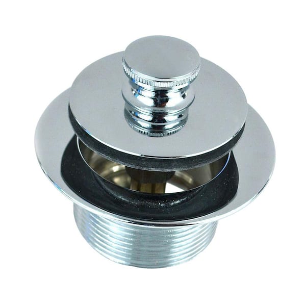 Watco 1.625 in. Overall Diameter x 16 Threads x 1 in. Push Pull Bathtub Closure in Chrome Plated