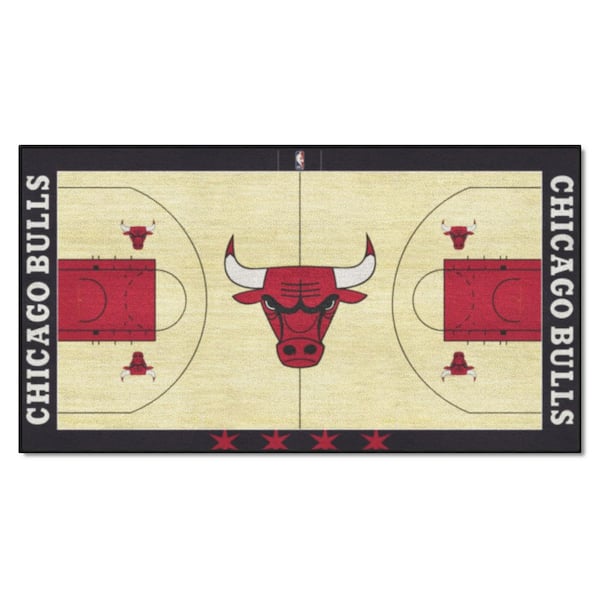 FANMATS NBA Chicago Bulls 30 in. x 54 in. Court Runner Rug