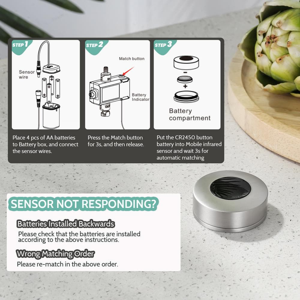 Brushed Nickel Touchless Pull-Down Kitchen Faucet with Spray