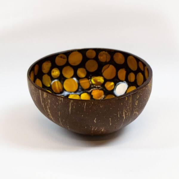 LA PASTICHE Sunbeam Yellow Coconut Bowl, 3.5" X 3.5" CBMK012Y - The ...