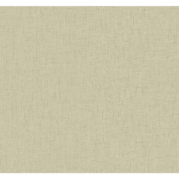 A-Street Prints Bentley Beige Faux Linen Wallpaper