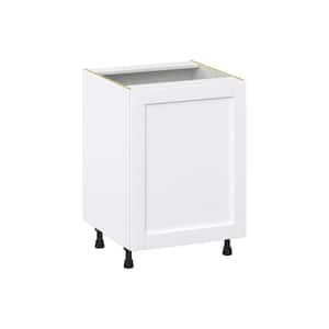 Mancos Bright White Shaker Assembled Base Kitchen Cabinet with 3-Inner Drawers (24 in. W x 34.5 in. H x 24 in. D)