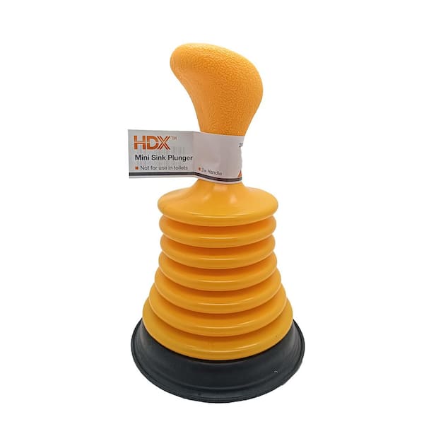 Home-X - Mini Plunger with Ergonomic Handle, Easy-to-Use Durable Design  Unclogs Kitchen Sinks with Minimal Effort