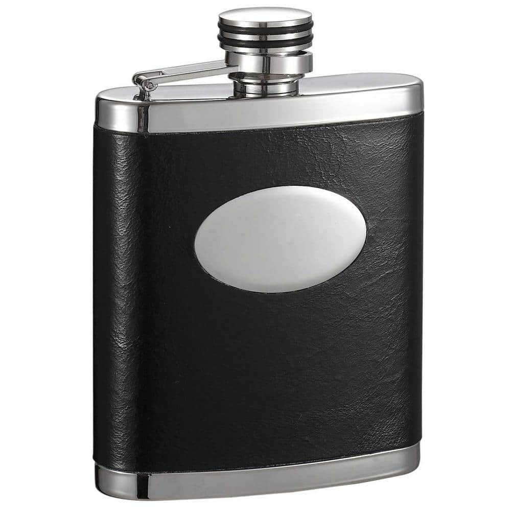 Visol Joey Black and Stainless Steel Liquor Flask VF6037 - The Home Depot