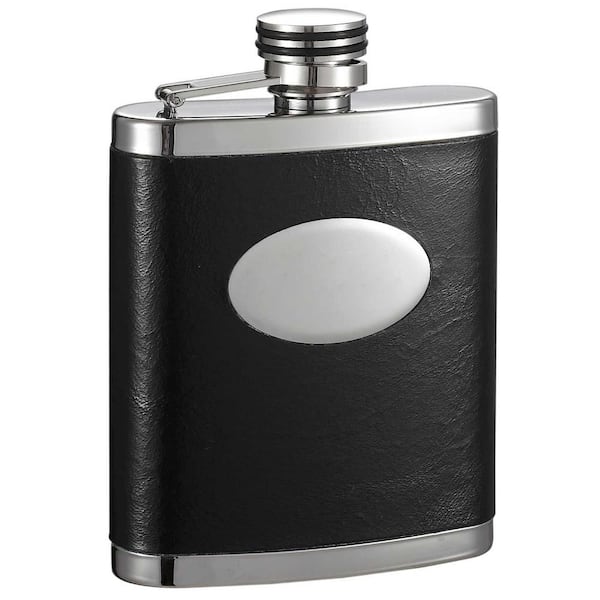 Visol Joey Black and Stainless Steel Liquor Flask