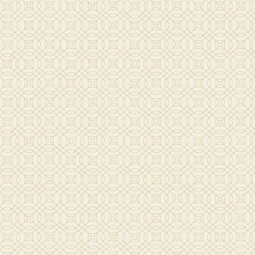 Metallic FX Sand and Gold Geometric Non-Woven Paper Wallpaper Sample