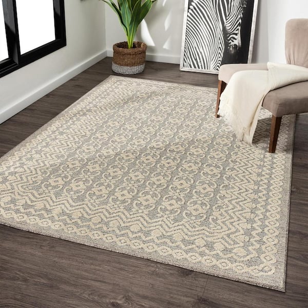 Artistic Weavers Stanley Tan/Cream 9 ft. x 12 ft. Indoor Area Rug