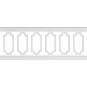 94-1/2 in. Adjustable 36 in. to 40 in. Ashford Scalloped Panel Traditional Wainscot Paneling Kit