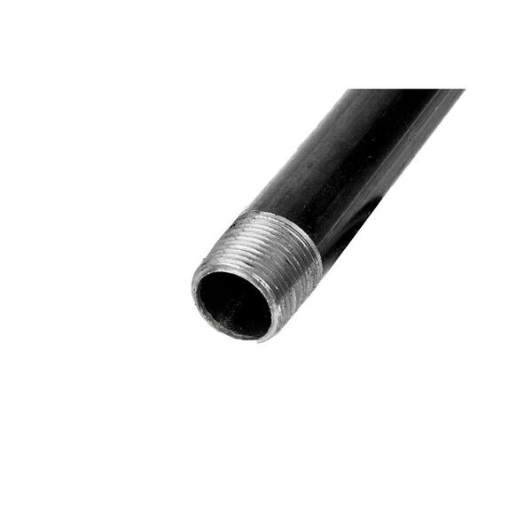 Everflow PCBL3424 Steel Pipe Pre Cut Pipe 3/4 x 24 Inch Black