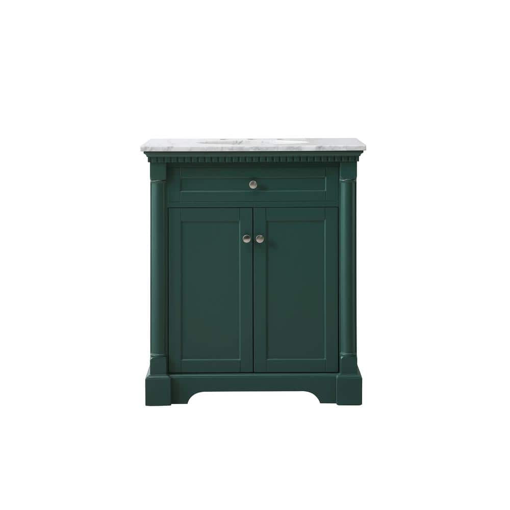 Timeless Home 30 in. W x 21.5 in. D x 35 in. H Single Bathroom Vanity in Gr