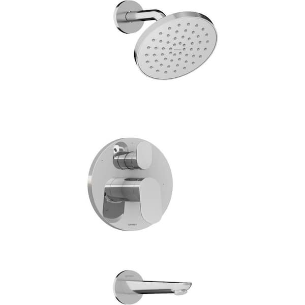 No. 1 1-Handle Tub and Shower Trim Kit in Chrome (Valve Included)