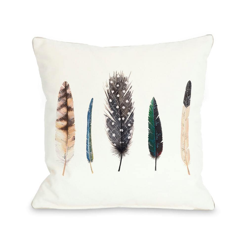 feather throw pillows