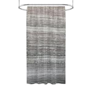 Nomad Brown 100% Polyester Shower Curtain - 72 in. x 84 in.