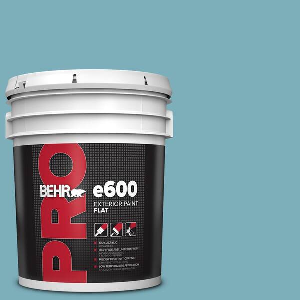 BEHR PRO 5 gal. #520F-4 November Skies Flat Exterior Paint