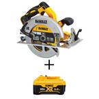 20V MAX XR Cordless Brushless 7-1/4 in. Circular Saw and (1) 20V 6.0Ah Battery