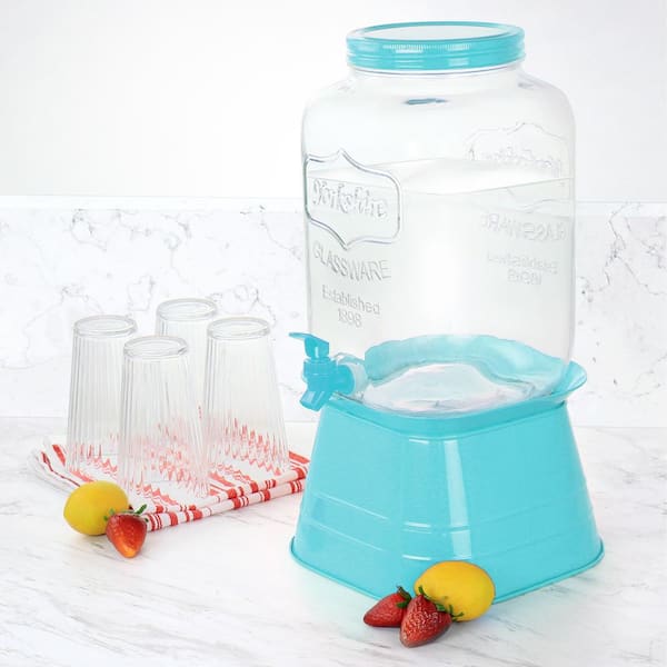 Mason Jar Beverage Dispenser - 2 Gallon, Glass