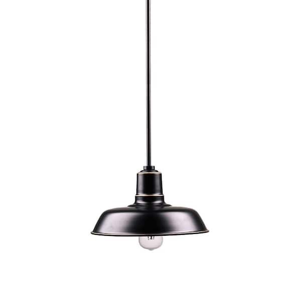 Aurora 1-Light Imperial Black Outdoor Pendant Light