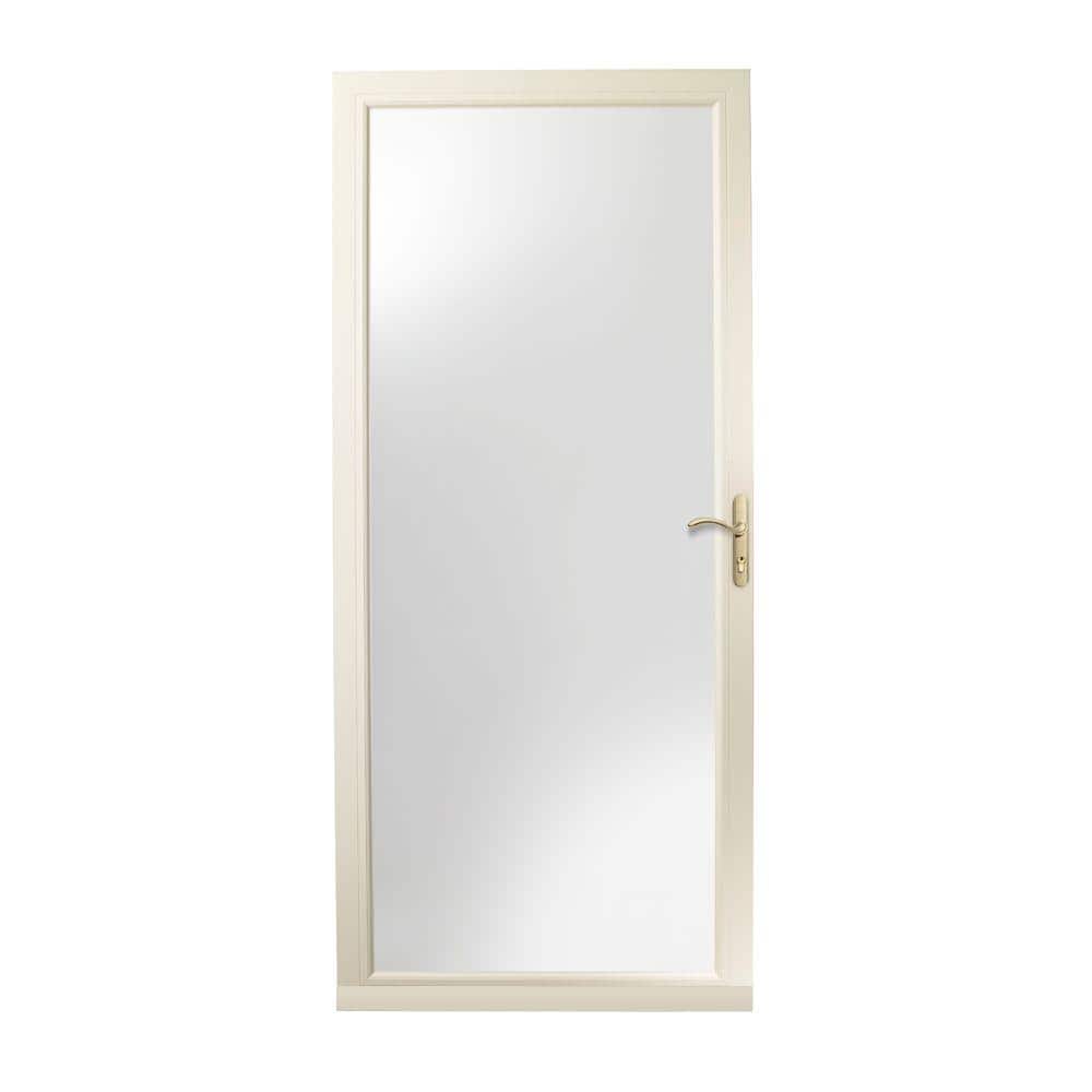 3000 Series 36 in. x 80 in. Almond Right-Hand Full View Interchangeable Alu