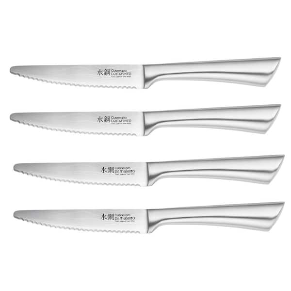 Cuisine::pro DAMASHIRO 4.5 in. Stainless Steel Full Tang Steak Knife Set of 4