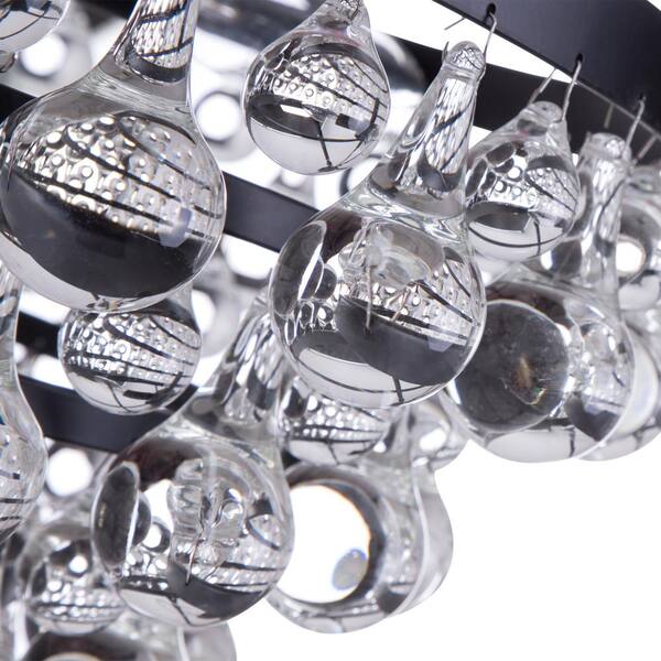 Maxax Jackson 5-Light Black Crystal Chandelier 19206-5BK