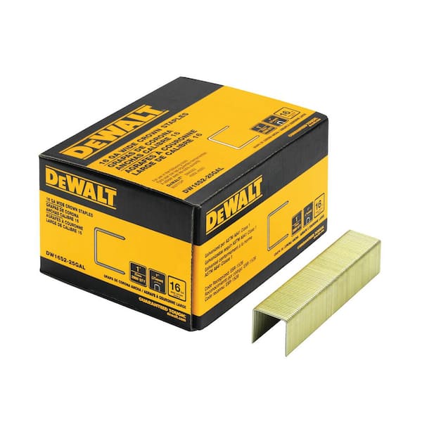 DEWALT 1/4 in. x 1-1/2 in. 18-Gauge Glue Collated Crown Staple 2