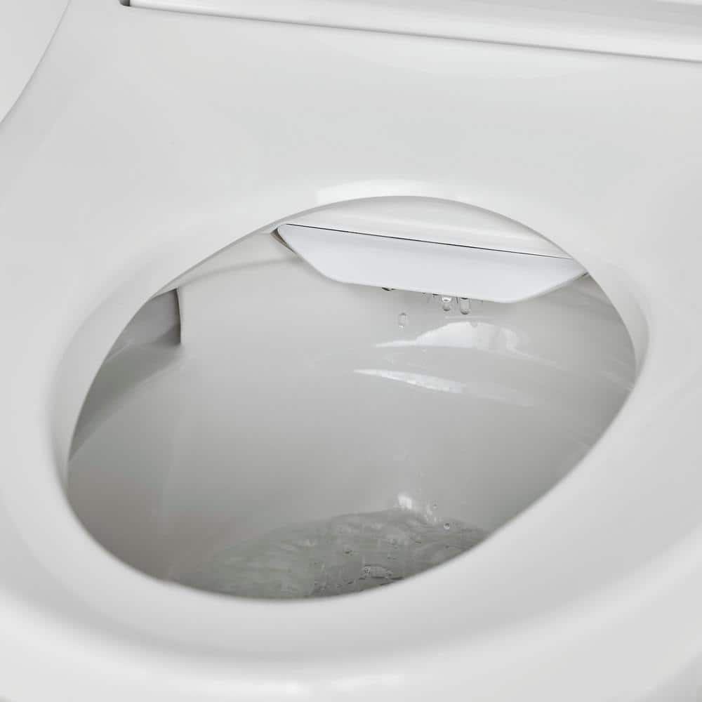 Advanced Clean White Elongated Electric Bidet Seat with Heated Feature