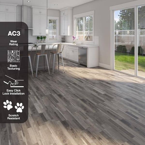 TrafficMaster Grasmere Teak 7 mm T x 8 in. W Laminate Wood