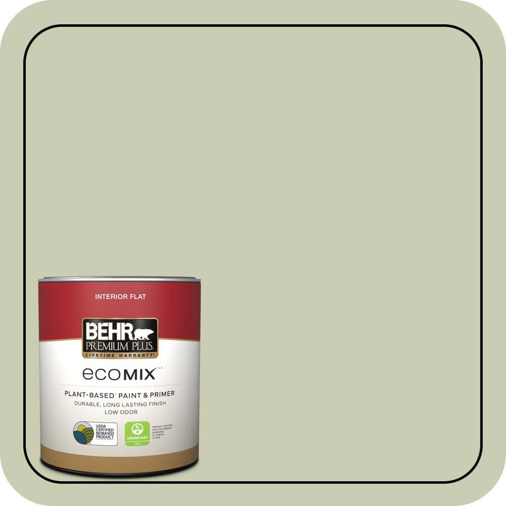 1 qt. #BIC-13 Chilled Cucumber Flat EcoMix Plant-Based Interior Paint & Primer price history on PriceWatchPro