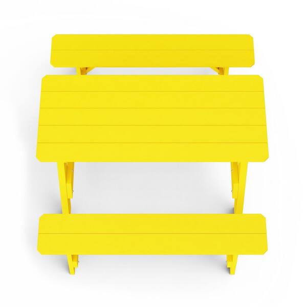 Reviews for Wildridge Heritage 72 in. Lemon Yellow Rectangle HDPE