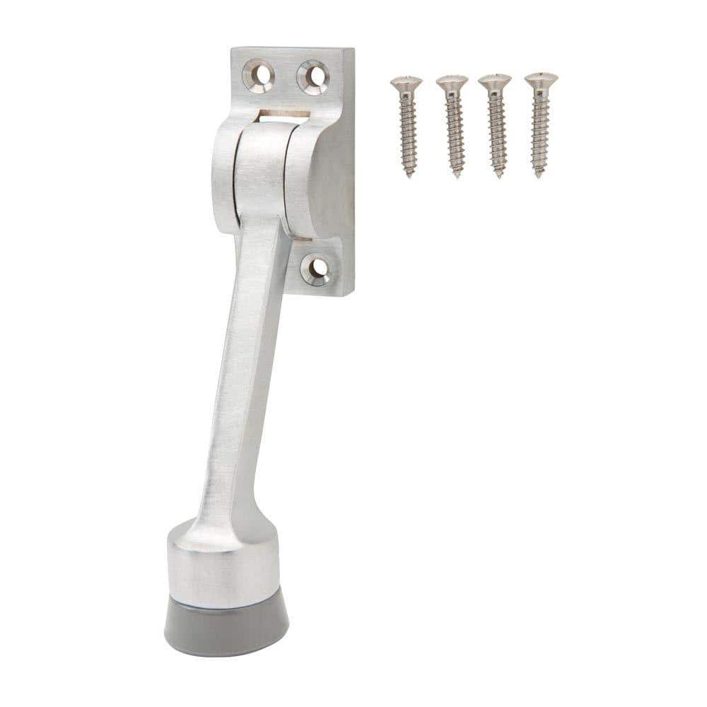 National Hardware 4-in Satin Chrome Kick-down Door Stop