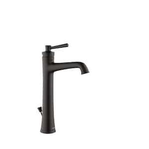 Joleena Single Handle Single Hole Bathroom Faucet in Matte Black