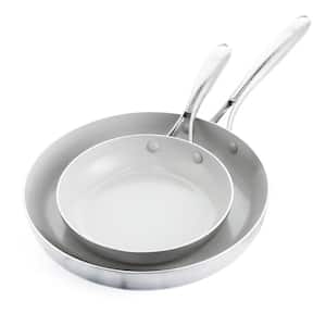 Stainless Pro 2-Piece Stainless Steel Frying Pans Set
