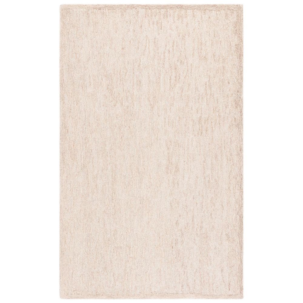 Ebony 5 ft. x 8 ft. Beige/Ivory Solid Color Distressed Area Rug price history on PriceWatchPro