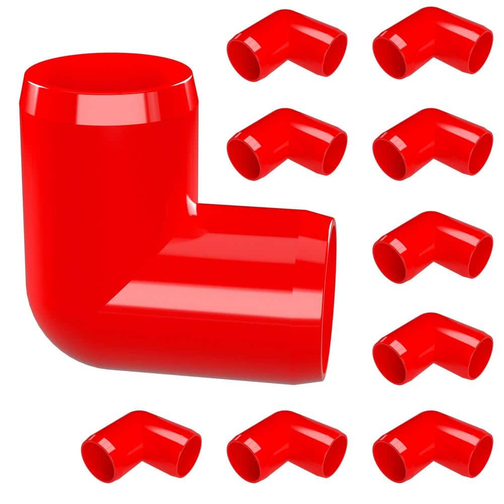 3/4 in. Furniture Grade PVC 90-Degree Elbow in Red (8-Pack) price history on PriceWatchPro