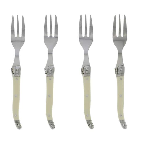 French Home Laguiole Faux Ivory Cake Forks (Set of 4)