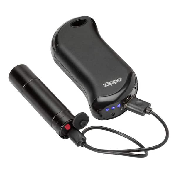 Zippo Black Heatbank 9s Rechargeable Hand Warmer & Flashlight