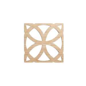 7-3/8 in. x 7-3/8 in. x 1/4 in. Alder Extra Small Daventry Decorative Fretwork Wood Wall Panels (20-Pack)