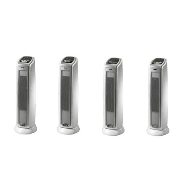 1500-Watt Electronic Thermostat Ceramic Tower Space Heater Portable (4-Pack)